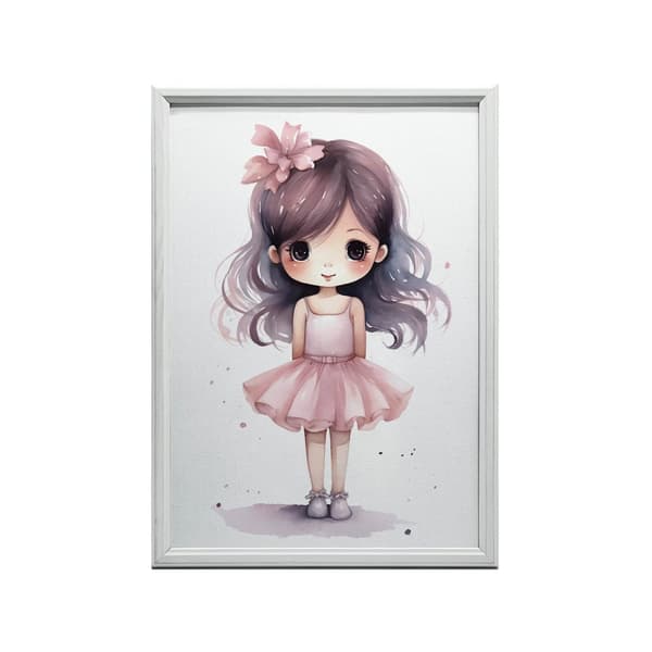 Little Princess Little Princess, 50x70 cm, sort aluminiumsramme, 230 gsm mat papir