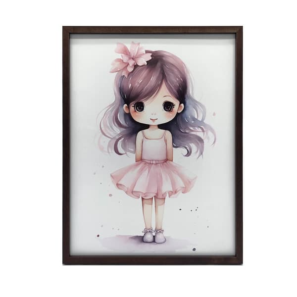 Little Princess Little Princess, 50x70 cm, sort aluminiumsramme, 230 gsm mat papir