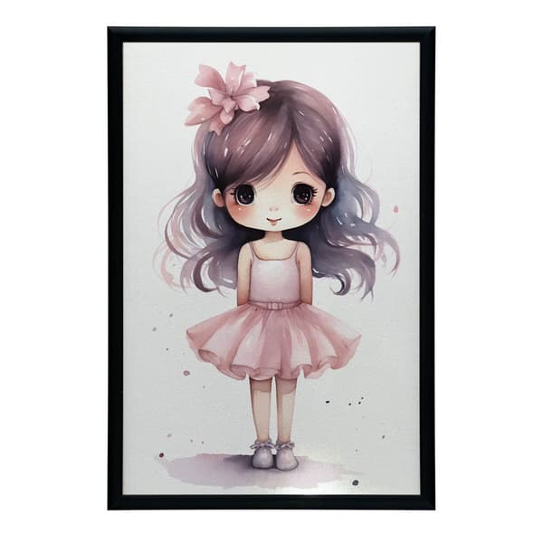 Little Princess Little Princess, 50x70 cm, mörkbrun träram, 230 gsm matt papper