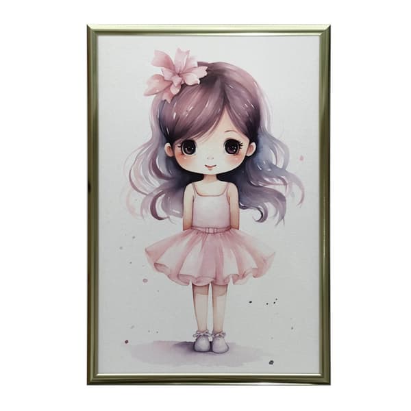Little Princess Little Princess, 50x70 cm, mörkbrun träram, 230 gsm matt papper