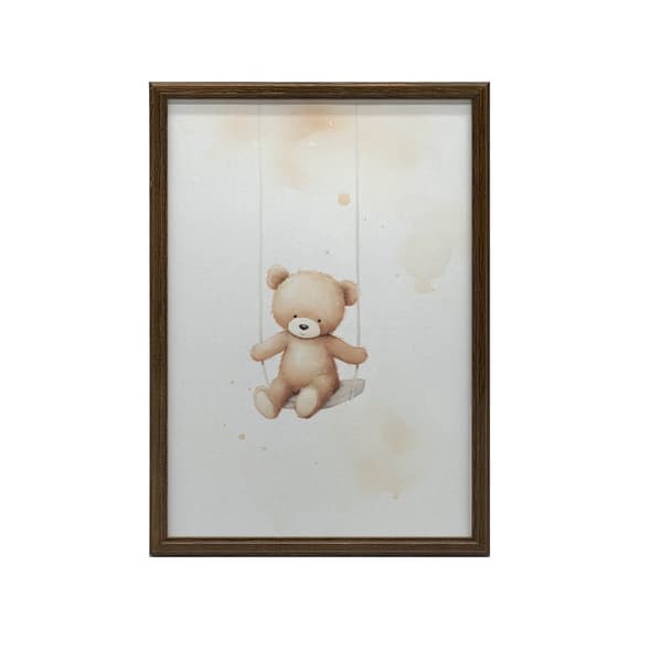 Bamse på gynge Bamse på gynge, 70x100 cm, uindrammet, 230 gsm mat papir