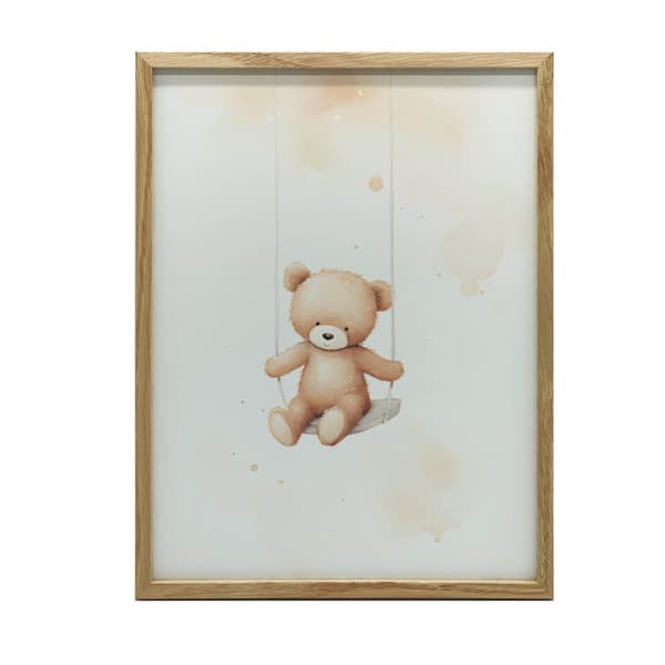 Bamse på gynge Bamse på gynge, 70x100 cm, uindrammet, 230 gsm mat papir
