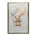 Pikkukuva 7 / 10: Nalle ilmapallomatkalla Nalle ilmapallomatkalla, 50x70 cm, tummanruskea puurunko, 230 gsm mattapaperi
