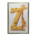 Pikkukuva 9 / 11: Kirahvi kirjaimella Z - Lasten juliste Kirahvi kirjaimella Z - Lasten juliste, 70x100 cm, tummanruskea puukehys, 230 gsm mattapaperi