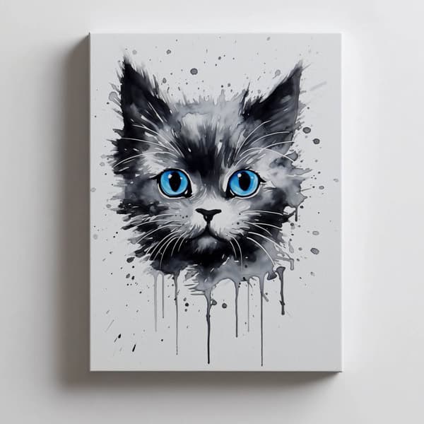 Akvarel kat Akvarel kat, 40x50 cm, uindrammet, 230 gsm mat papir