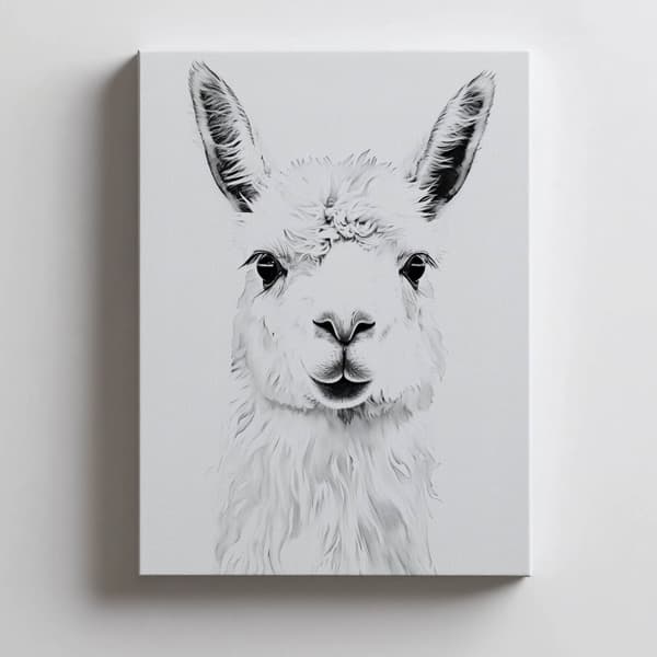 Subtil Lama Subtil Lama, 30x40 cm, uindrammet, premium lærred på båre