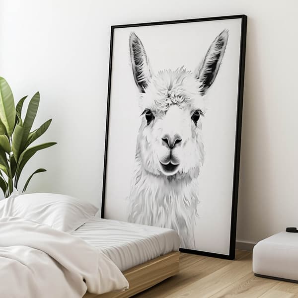 Subtil Lama Subtil Lama, 30x40 cm, uindrammet, premium lærred på båre