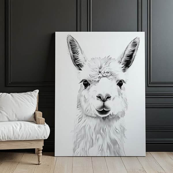 Subtil Lama Subtil Lama, 30x40 cm, uindrammet, premium lærred på båre