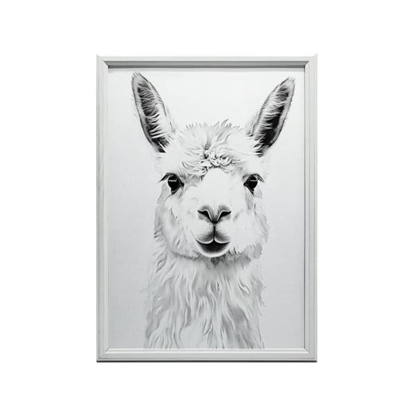 Subtle Lama Subtle Lama, 50x70 cm, guld aluminiumsramme, 230 gsm mat papir