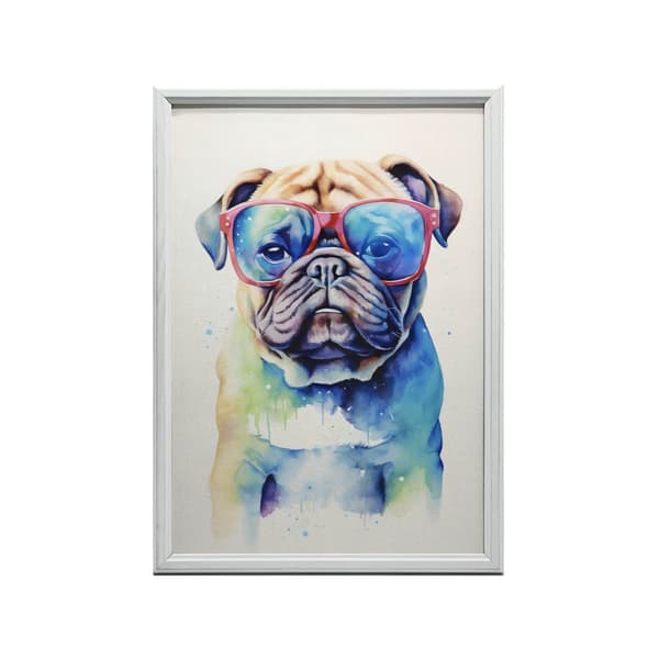 Funny Pug Funny Pug, 70x100 cm, uindrammet, 230 gsm mat papir