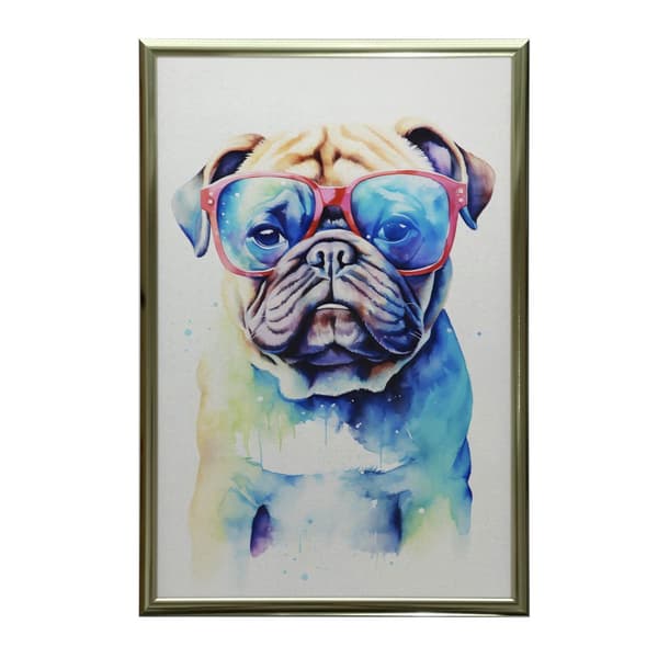 Funny Pug Funny Pug, 70x100 cm, uindrammet, 230 gsm mat papir