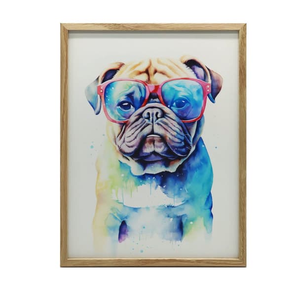 Funny Pug Funny Pug, 70x100 cm, uindrammet, 230 gsm mat papir