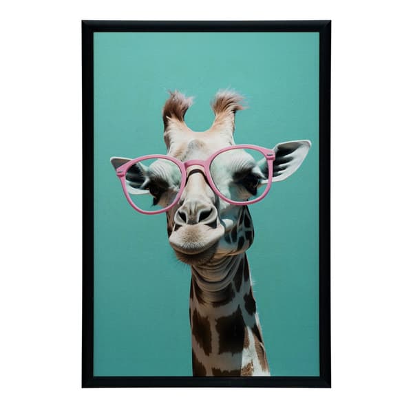 Giraf i lyserøde briller Giraf i lyserøde briller, 50x70 cm, uindrammet, 230 gsm mat papir