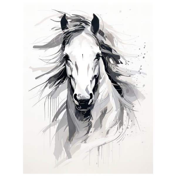 Hestens subtile elegance Hestens subtile elegance, 30x40 cm, uindrammet, 230 gsm mat papir