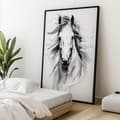Pikkukuva 5 / 10: Subtle Elegance of the Horse Subtle Elegance of the Horse, 30x40 cm, musta alumiinirunko, 230 gsm mattapaperi