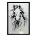 Pikkukuva 10 / 10: Subtle Elegance of the Horse Subtle Elegance of the Horse, 30x40 cm, musta alumiinirunko, 230 gsm mattapaperi
