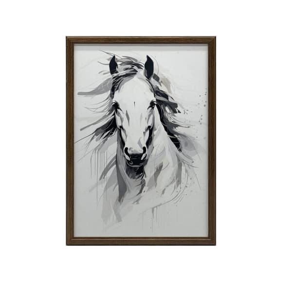 Hestens subtile elegance Hestens subtile elegance, 50x70 cm, uindrammet, premium lærred på båre