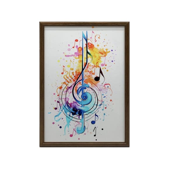 Värikäs Treble Clef Värikäs Treble Clef, 60x90 cm, kehystämätön, 230 gsm mattapaperi
