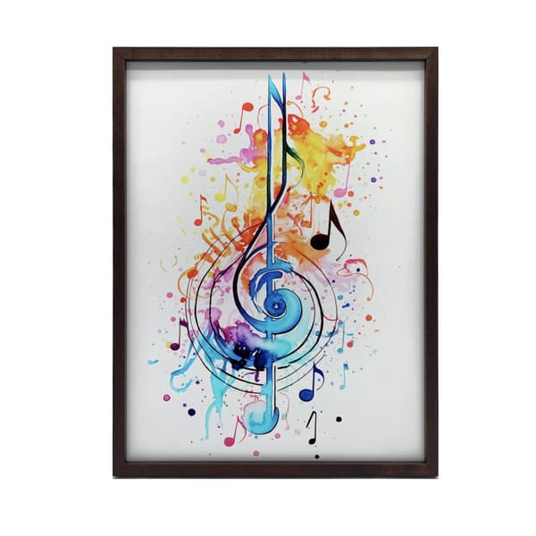 Värikäs Treble Clef Värikäs Treble Clef, 60x90 cm, kehystämätön, 230 gsm mattapaperi