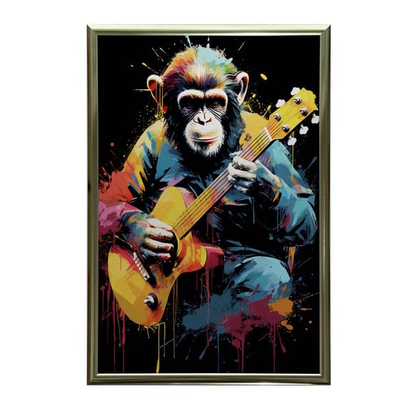 Abe med guitar Abe med guitar, 60x90 cm, uindrammet, 230 gsm mat papir