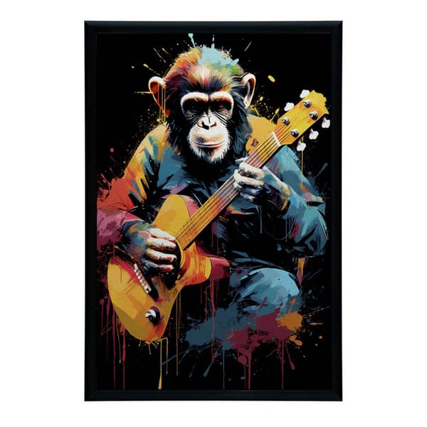 Abe med guitar Abe med guitar, 60x90 cm, uindrammet, 230 gsm mat papir