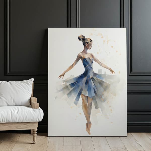 Elegance of the Ballerina Dance Elegance of the Ballerina Dance, 70x100 cm, uindrammet, premium lærred på båreramme