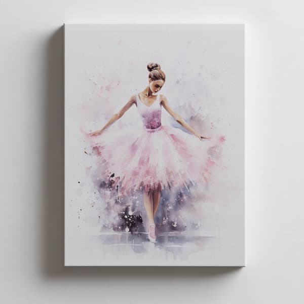 Förtrollande ballerinadans Förtrollande ballerinadans, 30x40 cm, oinramad, premiumduk på bårram