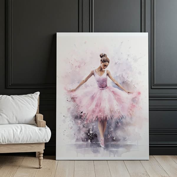 Förtrollande ballerinadans Förtrollande ballerinadans, 30x40 cm, oinramad, premiumduk på bårram