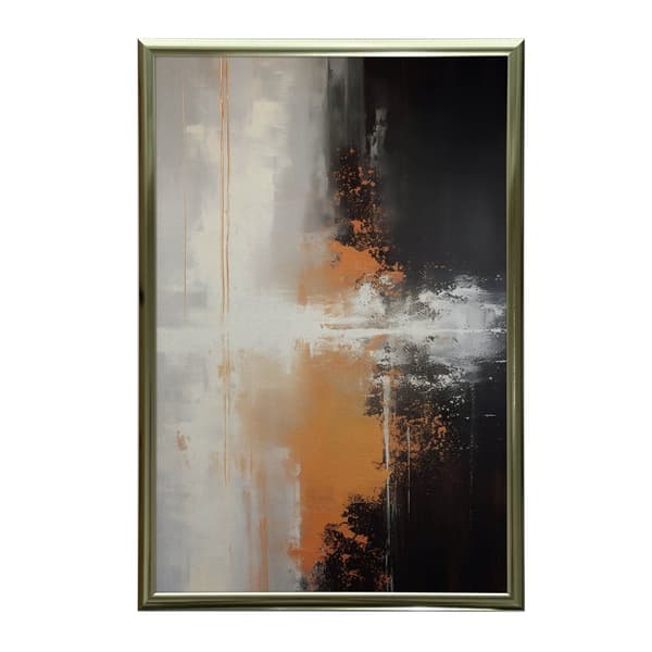 Tangled farver Tangled farver, 30x40 cm, guld aluminiumsramme, 230 gsm mat papir