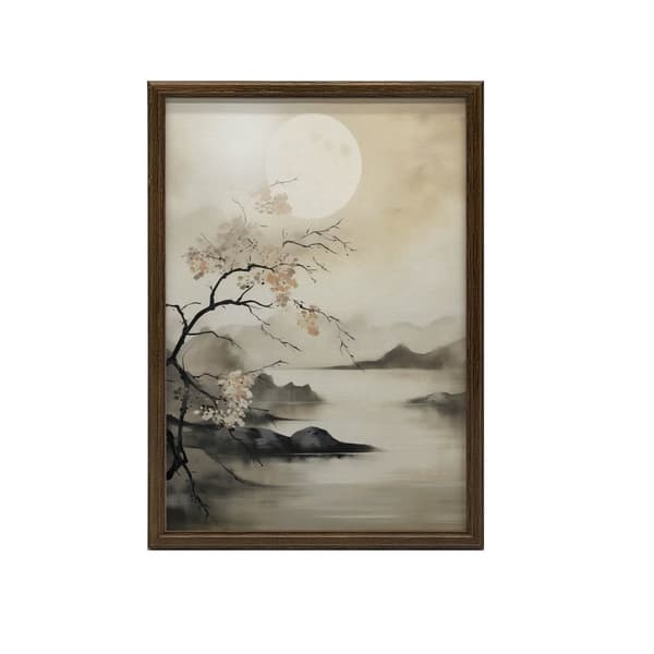 Misty Lake Misty Lake, 60x90 cm, sort aluminiumsramme, 230 gsm mat papir