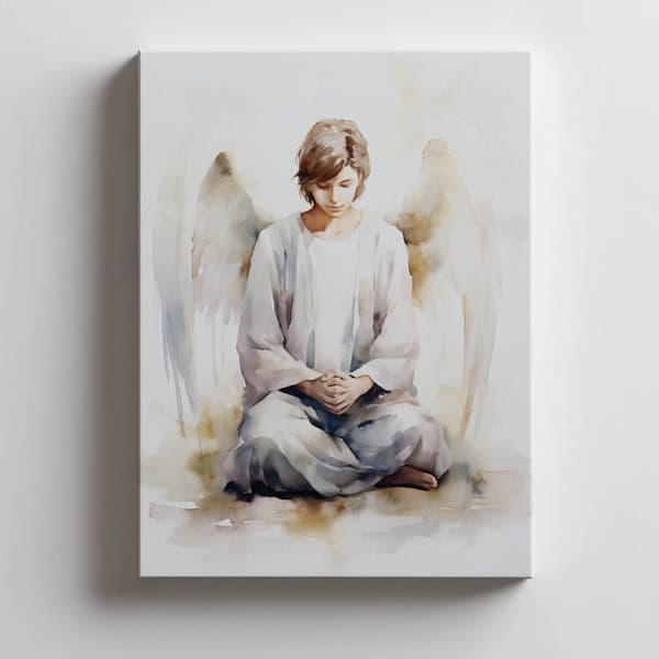Angel's Prayer: Boy in Pastel Angel's Prayer: Boy in Pastel, 60x90 cm, uindrammet, 230 gsm mat papir