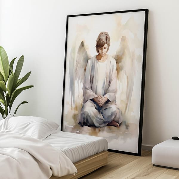 Angel's Prayer: Boy in Pastel Angel's Prayer: Boy in Pastel, 60x90 cm, uindrammet, 230 gsm mat papir