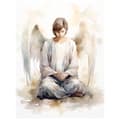 Miniatyrbild 3 av 11: Angel's Prayer: Boy in Pastell Angel's Prayer: Boy in Pastell, 30x40 cm, svart aluminiumram, 230 gsm matt papper