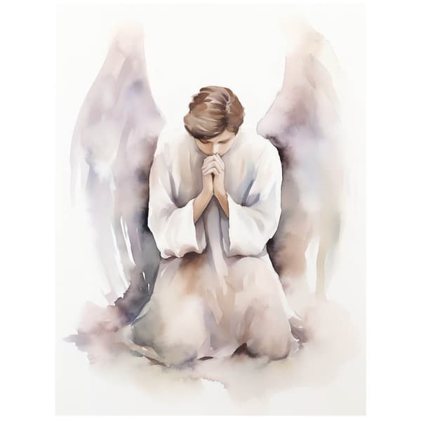 Angel Prayer Angel Prayer, 60x90 cm, guld aluminiumsramme, 230 gsm mat papir
