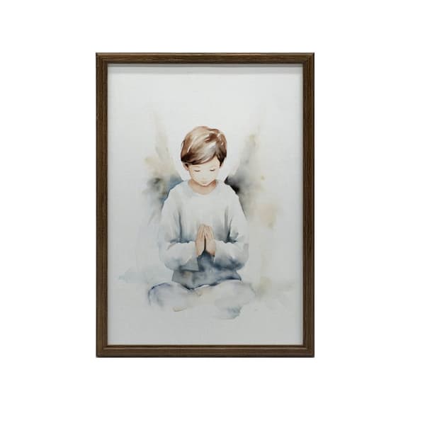 Angelic Prayer of a Boy Angelic Prayer of a Boy, 40x50 cm, guld aluminiumsramme, 230 gsm mat papir