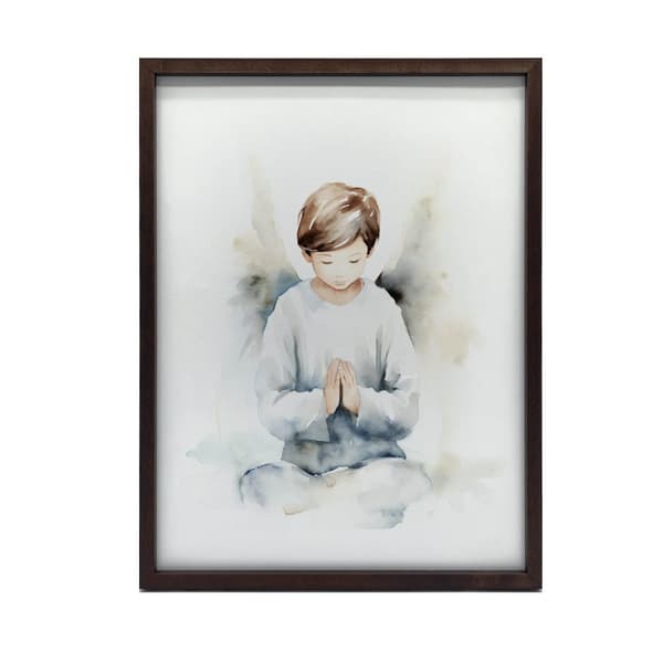 Angelic Prayer of a Boy Angelic Prayer of a Boy, 40x50 cm, guld aluminiumsramme, 230 gsm mat papir