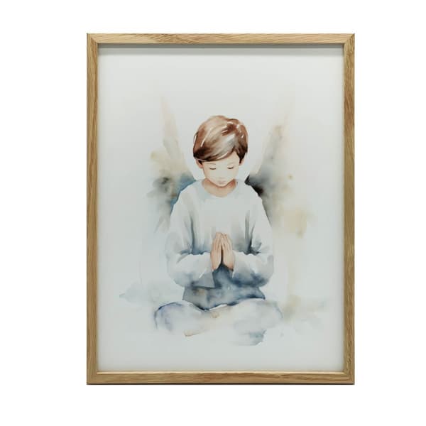 Angelic Prayer of a Boy Angelic Prayer of a Boy, 40x50 cm, guld aluminiumsramme, 230 gsm mat papir