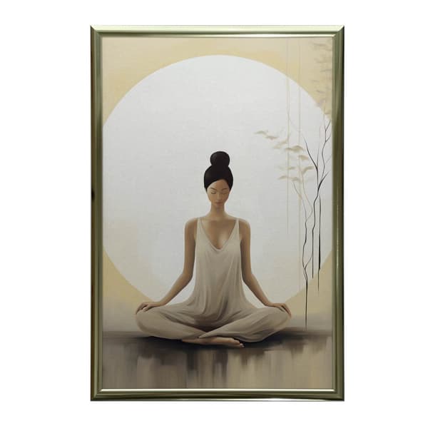 Inner Harmony Inner Harmony, 50x70 cm, mørkebrun træramme, 230 gsm mat papir