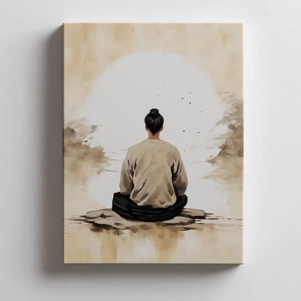 Mediterende mand Mediterende mand, 60x90 cm, uindrammet, 230 gsm mat papir