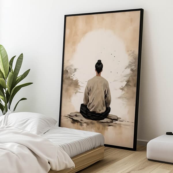 Mediterende mand Mediterende mand, 60x90 cm, uindrammet, 230 gsm mat papir