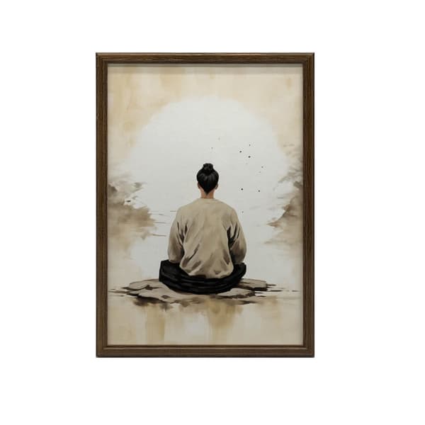 Mediterende mand Mediterende mand, 60x90 cm, uindrammet, 230 gsm mat papir