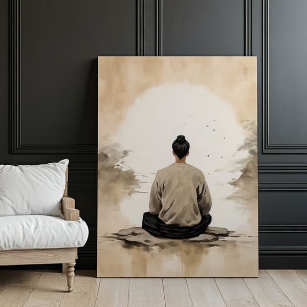 Mediterende mand Mediterende mand, 60x90 cm, uindrammet, 230 gsm mat papir
