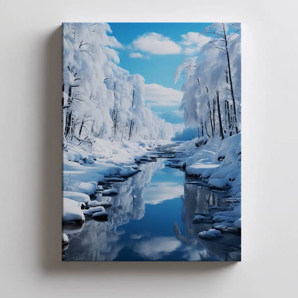 Winter Charms Winter Charms, 60x90 cm, sort aluminiumsramme, 230 gsm mat papir