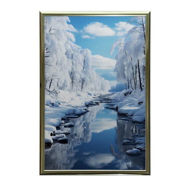 Winter Charms Winter Charms, 60x90 cm, sort aluminiumsramme, 230 gsm mat papir