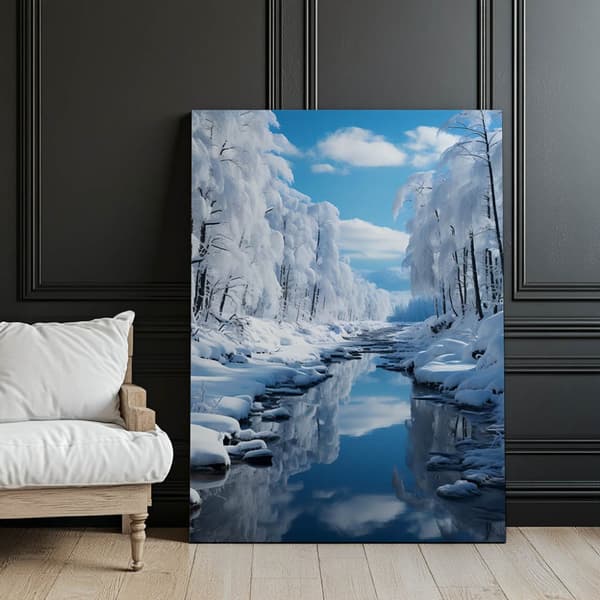 Winter Charms Winter Charms, 60x90 cm, sort aluminiumsramme, 230 gsm mat papir