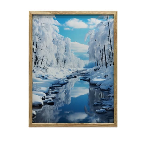 Winter Charms Winter Charms, 60x90 cm, sort aluminiumsramme, 230 gsm mat papir