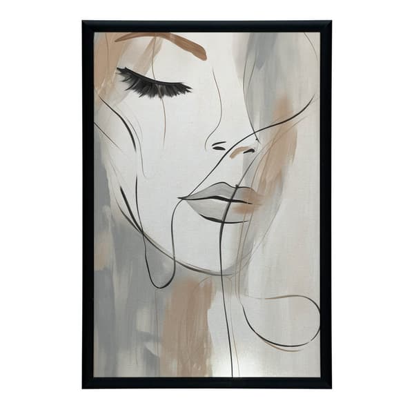 Elegance i penselstrøg Elegance i penselstrøg, 50x70 cm, sort aluminiumsramme, 230 gsm mat papir