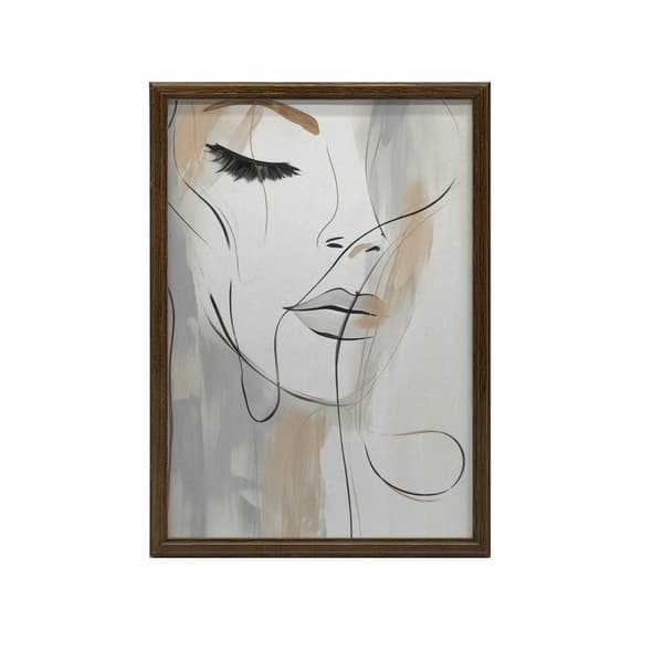 Elegance i penselstrøg Elegance i penselstrøg, 50x70 cm, sort aluminiumsramme, 230 gsm mat papir