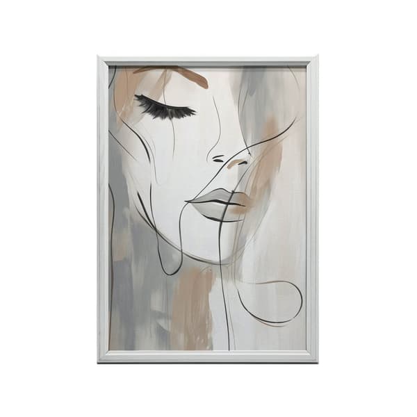 Elegance i penselstrøg Elegance i penselstrøg, 50x70 cm, sort aluminiumsramme, 230 gsm mat papir