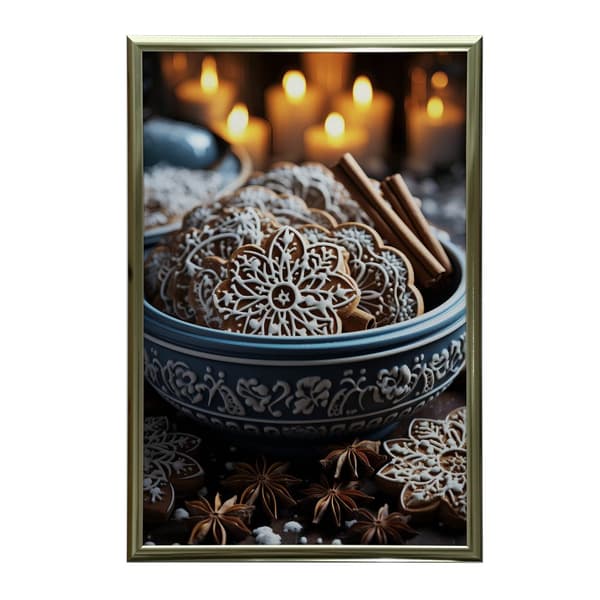 Gingerbread Wonders Gingerbread Wonders, 50x70 cm, kultainen alumiinikehys, 230 gsm mattapaperi